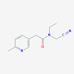 N-(Cyanomethyl)-N-ethyl-2-(6-methylpyridin-3-yl)acetamide