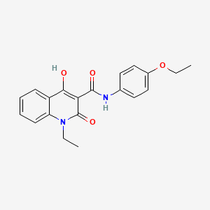 molecular formula C20H20N2O4 B2538952 N-(4-ethoxyphenyl)-1-ethyl-4-hydroxy-2-oxo-1,2-dihydroquinoline-3-carboxamide CAS No. 331652-99-4