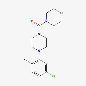 molecular formula C16H22ClN3O2 B2538968 [4-(5-Chloro-2-methylphenyl)piperazino](morpholino)methanone CAS No. 497060-50-1