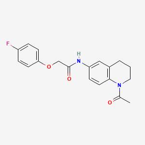 molecular formula C19H19FN2O3 B2538972 N-(1-acetyl-3,4-dihydro-2H-quinolin-6-yl)-2-(4-fluorophenoxy)acetamide CAS No. 941870-98-0