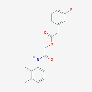 molecular formula C18H18FNO3 B2538977 [2-(2,3-二甲基苯胺基)-2-氧代乙基] 2-(3-氟苯基)乙酸酯 CAS No. 1794850-41-1