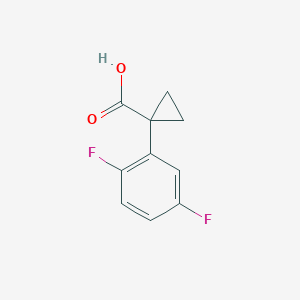 molecular formula C10H8F2O2 B2538981 1-(2,5-Difluorophenyl)cyclopropanecarboxylic Acid CAS No. 1260761-18-9