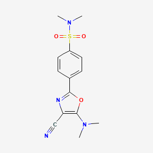 4-(4-cyano-5-(dimethylamino)oxazol-2-yl)-N,N-dimethylbenzenesulfonamide