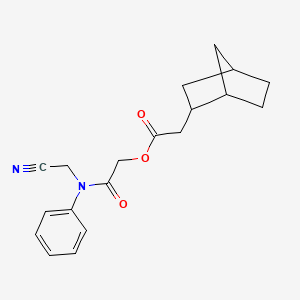 [2-[N-(Cyanomethyl)anilino]-2-oxoethyl] 2-(2-bicyclo[2.2.1]heptanyl)acetate