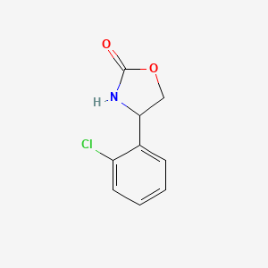 molecular formula C9H8ClNO2 B2538987 4-(2-Chlorophenyl)-1,3-oxazolidin-2-one CAS No. 1462373-09-6