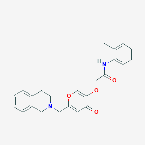 2-[6-(3,4-dihydro-1H-isoquinolin-2-ylmethyl)-4-oxopyran-3-yl]oxy-N-(2,3-dimethylphenyl)acetamide