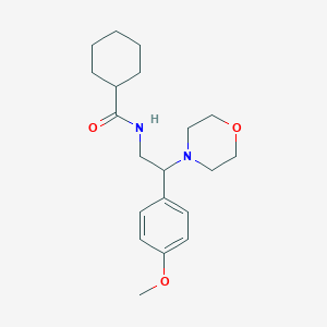N-(2-(4-methoxyphenyl)-2-morpholinoethyl)cyclohexanecarboxamide