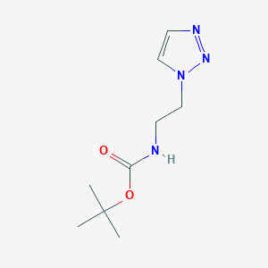 molecular formula C9H16N4O2 B2539000 Tert-butyl (2-(1H-1,2,3-triazol-1-YL)ethyl)carbamate CAS No. 1567038-55-4