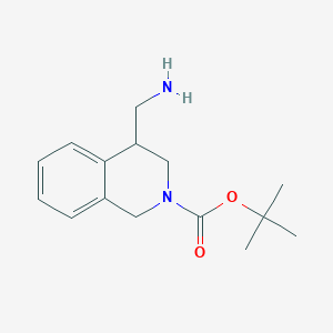 molecular formula C15H22N2O2 B2539005 Tert-butyl 4-(aminomethyl)-1,2,3,4-tetrahydroisoquinoline-2-carboxylate CAS No. 1780001-93-5