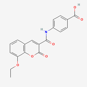 4-[(8-Ethoxy-2-oxochromene-3-carbonyl)amino]benzoic acid
