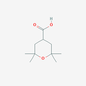molecular formula C10H18O3 B2539022 2,2,6,6-Tetramethyltetrahydro-2H-pyran-4-carboxylic acid CAS No. 1429421-99-7