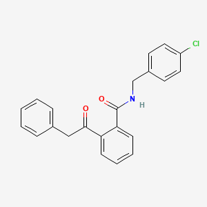N-[(4-chlorophenyl)methyl]-2-(2-phenylacetyl)benzamide