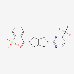 (2-Methylsulfonylphenyl)-[2-[4-(trifluoromethyl)pyrimidin-2-yl]-1,3,3a,4,6,6a-hexahydropyrrolo[3,4-c]pyrrol-5-yl]methanone