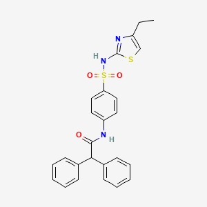 N-(4-(N-(4-ethylthiazol-2-yl)sulfamoyl)phenyl)-2,2-diphenylacetamide