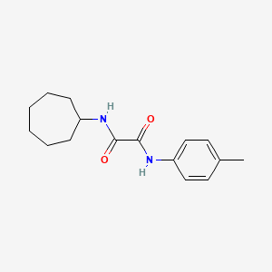 molecular formula C16H22N2O2 B2539055 N-cycloheptyl-N'-(4-methylphenyl)oxamide CAS No. 432509-24-5
