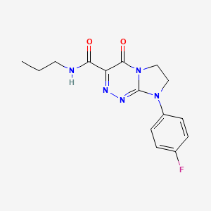 8-(4-fluorophenyl)-4-oxo-N-propyl-4,6,7,8-tetrahydroimidazo[2,1-c][1,2,4]triazine-3-carboxamide