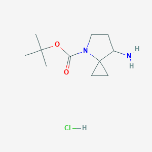 Tert-butyl 7-amino-4-azaspiro[2.4]heptane-4-carboxylate;hydrochloride