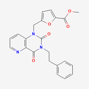 methyl 5-((2,4-dioxo-3-phenethyl-3,4-dihydropyrido[3,2-d]pyrimidin-1(2H)-yl)methyl)furan-2-carboxylate