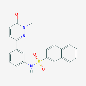 N-(3-(1-methyl-6-oxo-1,6-dihydropyridazin-3-yl)phenyl)naphthalene-2-sulfonamide