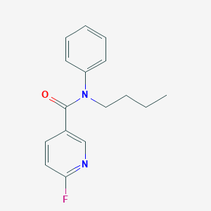molecular formula C16H17FN2O B2539151 N-butyl-6-fluoro-N-phenylpyridine-3-carboxamide CAS No. 1386015-00-4