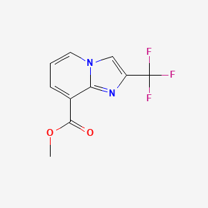 molecular formula C10H7F3N2O2 B2539158 Methyl 2-(trifluoromethyl)imidazo[1,2-a]pyridine-8-carboxylate CAS No. 1116691-30-5