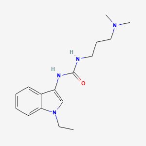 molecular formula C16H24N4O B2539166 1-(3-(dimethylamino)propyl)-3-(1-ethyl-1H-indol-3-yl)urea CAS No. 899947-35-4