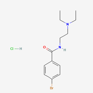 molecular formula C13H20BrClN2O B2539167 4-Bromo-N-[2-(diethylamino)ethyl]benzamide hydrochloride CAS No. 1051919-47-1