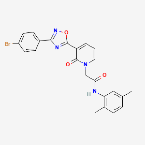 2-(3-(3-(4-bromophenyl)-1,2,4-oxadiazol-5-yl)-2-oxopyridin-1(2H)-yl)-N-(2,5-dimethylphenyl)acetamide