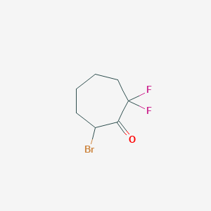 7-Bromo-2,2-difluorocycloheptan-1-one