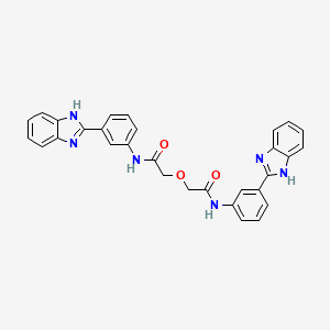 molecular formula C30H24N6O3 B2539231 2,2'-oxybis(N-(3-(1H-benzo[d]imidazol-2-yl)phenyl)acetamide) CAS No. 477493-52-0