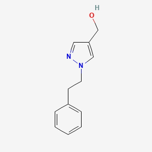 [1-(2-phenylethyl)-1H-pyrazol-4-yl]methanol