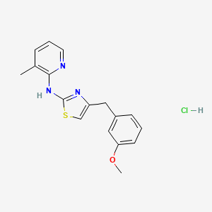 4-(3-methoxybenzyl)-N-(3-methylpyridin-2-yl)thiazol-2-amine hydrochloride