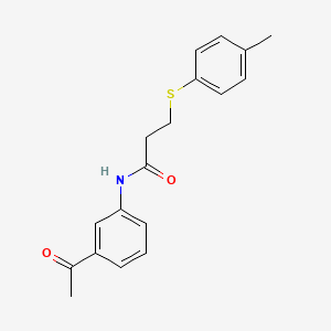 N-(3-acetylphenyl)-3-(p-tolylthio)propanamide
