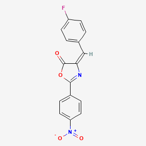 (E)-4-(4-fluorobenzylidene)-2-(4-nitrophenyl)oxazol-5(4H)-one
