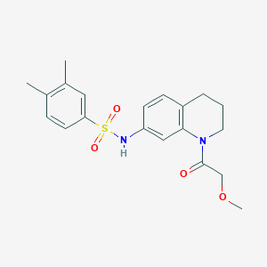 N-(1-(2-methoxyacetyl)-1,2,3,4-tetrahydroquinolin-7-yl)-3,4-dimethylbenzenesulfonamide