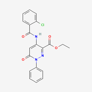 Ethyl 4-(2-chlorobenzamido)-6-oxo-1-phenyl-1,6-dihydropyridazine-3-carboxylate
