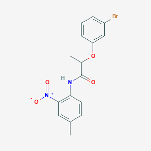 2-(3-bromophenoxy)-N-(4-methyl-2-nitrophenyl)propanamide