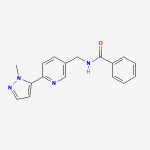 N-((6-(1-methyl-1H-pyrazol-5-yl)pyridin-3-yl)methyl)benzamide