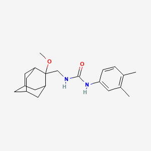 1-(3,4-dimethylphenyl)-3-(((1R,3S,5r,7r)-2-methoxyadamantan-2-yl)methyl)urea