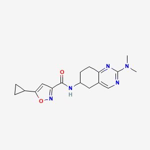 5-cyclopropyl-N-[2-(dimethylamino)-5,6,7,8-tetrahydroquinazolin-6-yl]-1,2-oxazole-3-carboxamide
