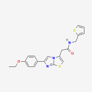 2-(6-(4-ethoxyphenyl)imidazo[2,1-b]thiazol-3-yl)-N-(thiophen-2-ylmethyl)acetamide
