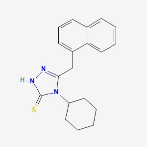 4-cyclohexyl-3-(naphthalen-1-ylmethyl)-1H-1,2,4-triazole-5-thione