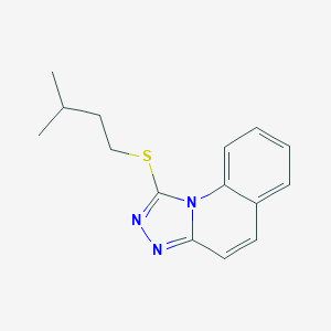 molecular formula C15H17N3S B253935 Isopentyl [1,2,4]triazolo[4,3-a]quinolin-1-yl sulfide 