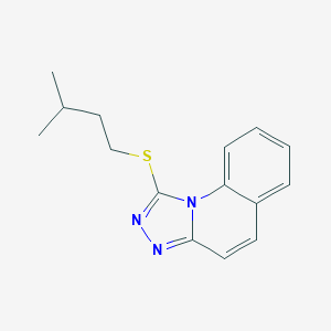 Isopentyl [1,2,4]triazolo[4,3-a]quinolin-1-yl sulfide