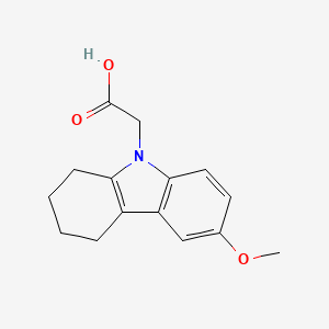 molecular formula C15H17NO3 B2539367 2-(6-methoxy-2,3,4,9-tetrahydro-1H-carbazol-9-yl)acetic acid CAS No. 1955532-01-0