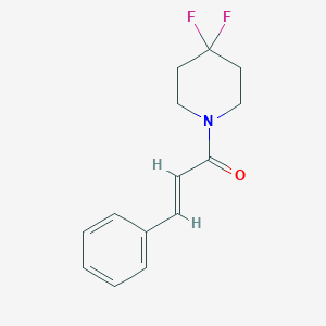 (E)-1-(4,4-Difluoropiperidin-1-yl)-3-phenylprop-2-en-1-one