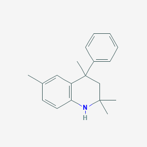 molecular formula C19H23N B2539386 2,2,4,6-Tetramethyl-4-phenyl-1,2,3,4-tetrahydroquinoline CAS No. 878973-23-0