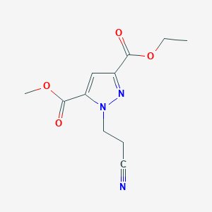 3-ethyl 5-methyl 1-(2-cyanoethyl)-1H-pyrazole-3,5-dicarboxylate