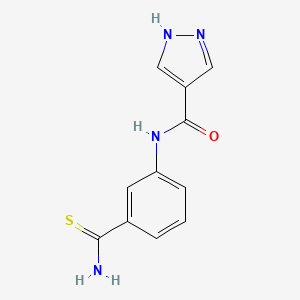 N-(3-carbamothioylphenyl)-1H-pyrazole-4-carboxamide