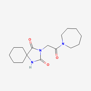 3-(2-Azepan-1-yl-2-oxoethyl)-1,3-diazaspiro[4.5]decane-2,4-dione